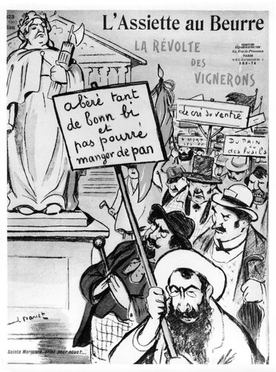 Revuelta de los viticultores, portada de 